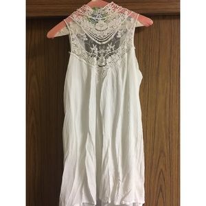 white boho dress